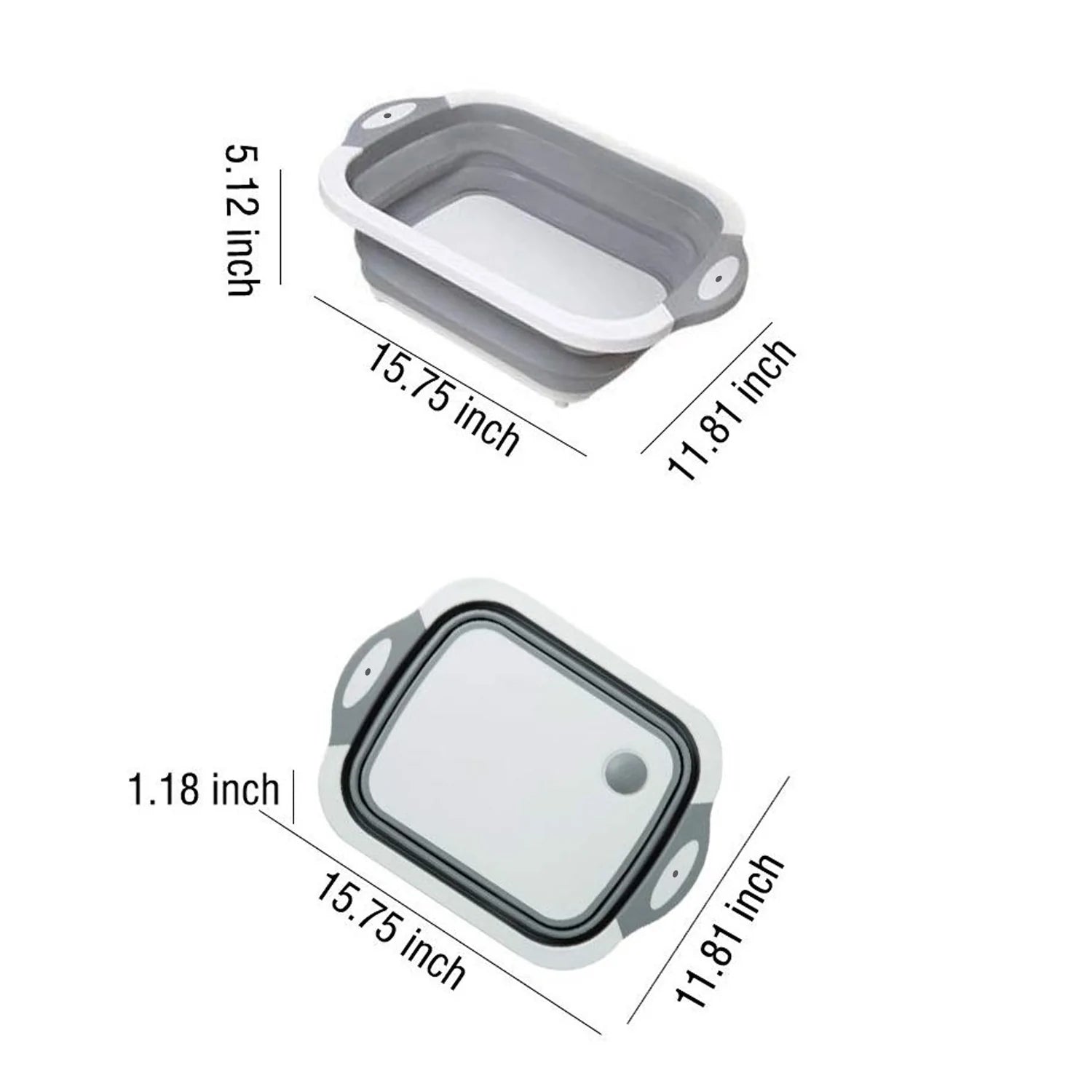 0098L COLLAPSIBLE CUTTING BOARD WITH DISH TUB BASKET For Kitchen Use ( 1 Pcs )  0098L COLLAPSIBLE CUTTING BOARD WITH DISH TUB BASKET For Kitchen Use ( 1 Pcs )